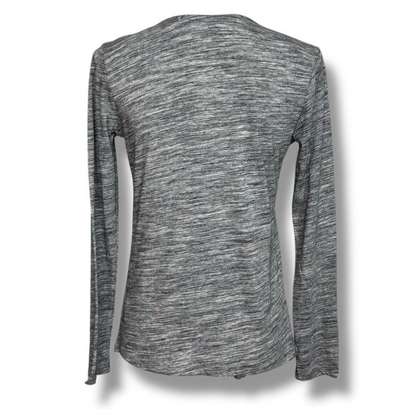 Sonoma Heathered Gray Cardigan with Open Front Size Medium - Picture 3 of 5